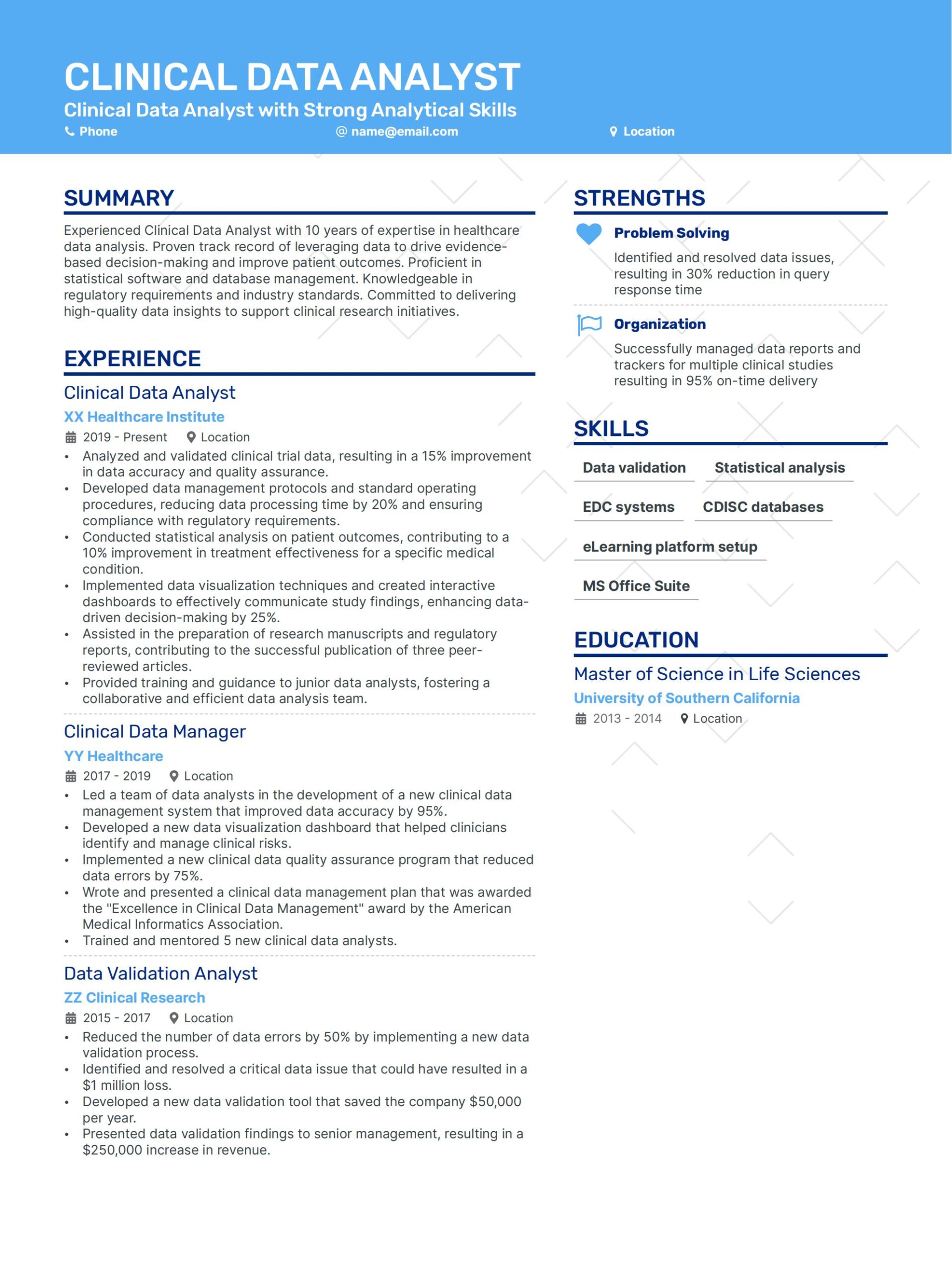 8+ Clinical Data Analyst Resume Examples + Templates for 2024